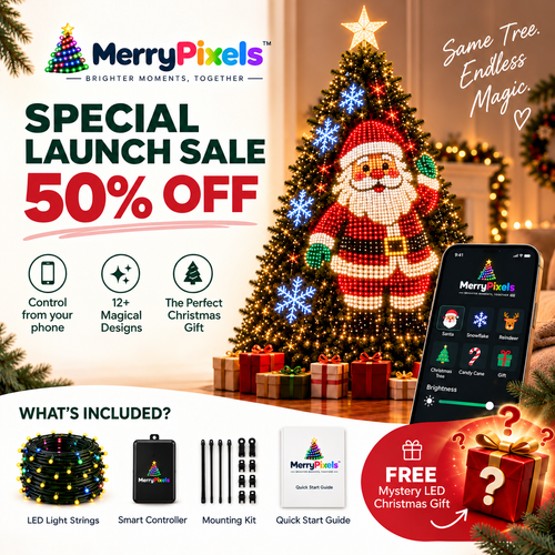 MerryPixels™ Smart Animated Christmas Tree Lights